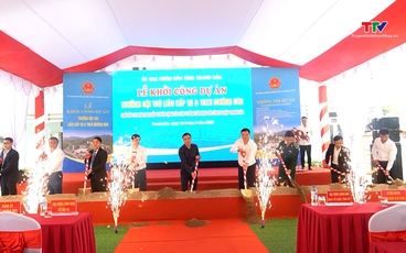 Khởi công xây dựng Trường nội trú liên cấp Tiểu học và THCS Mường Mìn