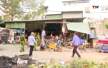 Phường Hạc Thành xử lý dứt điểm tình trạng họp chợ tự phát gây mất an toàn giao thông