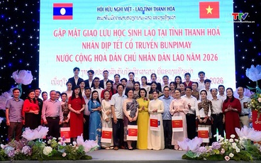 Gặp mặt lưu học sinh Lào nhân dịp Tết cổ truyền Bunpimay năm 2026