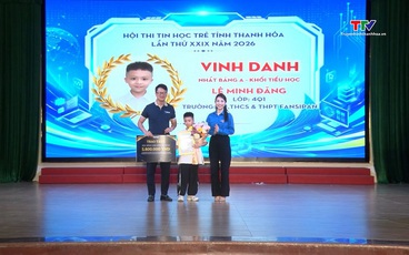 Bế mạc và trao giải Hội thi Tin học trẻ toàn tỉnh lần thứ 29 năm 2026