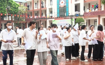 Thí sinh Thanh Hóa hoàn thành ngày thi đầu tiên của kỳ thi tốt nghiệp THPT 2026