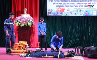 Xã Cẩm Thuỷ: Tuyên truyền, thực hành phòng cháy chữa cháy và cứu nạn cứu hộ