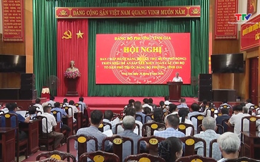 Phường Tĩnh Gia triển khai sắp xếp, kiện toàn các chi bộ tổ dân phố sau sáp nhập