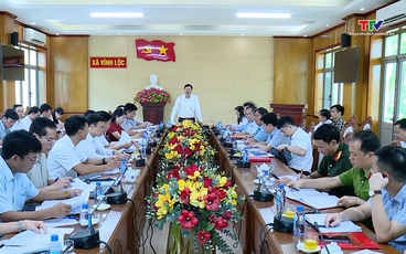 Phó Chủ tịch Thường trực UBND tỉnh Mai Xuân Liêm làm việc với các xã Vĩnh Lộc, Biện Thượng, Tây Đô