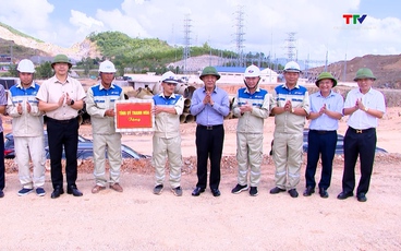 Bí thư Tỉnh ủy Lê Đức Thái kiểm tra tiến độ triển khai một số dự án trọng điểm tại Khu kinh tế Nghi Sơn