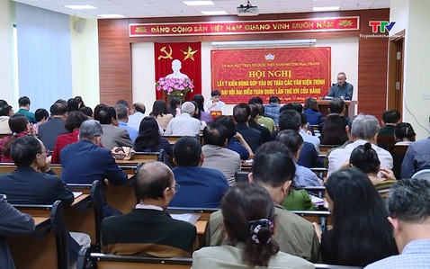 Mặt trận Tổ quốc phường Hạc Thành lấy ý kiến đóng góp dự thảo văn kiện trình Đại hội lần thứ XIV của Đảng