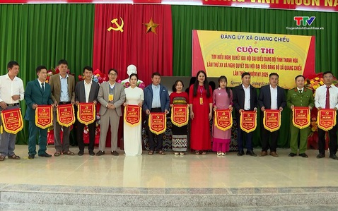 Xã Quang Chiểu tổ chức Hội thi tìm hiểu Nghị quyết của Đảng