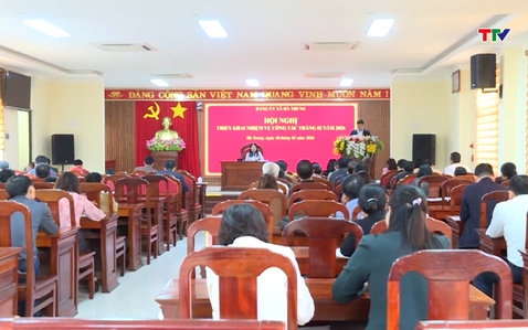 Đảng ủy xã Hà Trung báo cáo kết quả Đại hội XIV của Đảng và triển khai nhiệm vụ trọng tâm tháng 2