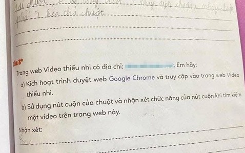 Công an vào cuộc vụ vở bài tập tin học lớp 3 bị cài link web đen