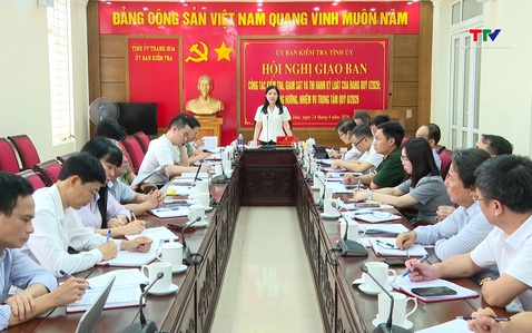 Giao ban công tác kiểm tra, giám sát và thi hành kỷ luật của Đảng quý I năm 2026