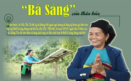 "Bà Sáng" của thôn, bản