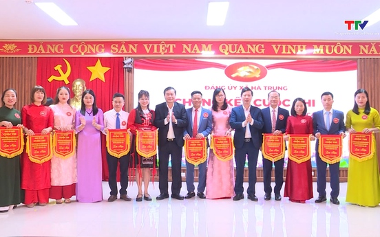 Xã Hà Trung tổ chức chung kết cuộc thi tìm hiểu nghị quyết đại hội Đảng các cấp