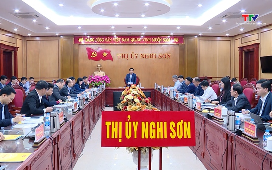 Bí thư Tỉnh ủy Nguyễn Doãn Anh kiểm tra tình hình thực hiện nhiệm vụ tại thị xã Nghi Sơn và huyện Quảng Xương