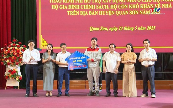 40 hộ khó khăn của huyện Quan Sơn được hỗ trợ xây dựng nhà ở