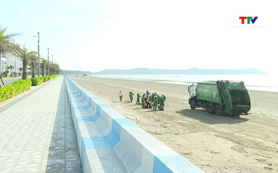 Sầm Sơn duy trì bờ biển sạch đẹp