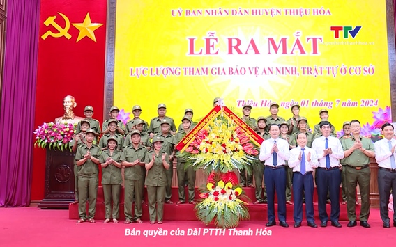 Tỉnh Thanh Hoá ra mắt lực lượng tham gia bảo vệ an ninh trật tự cơ sở
